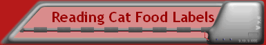 Reading Cat Food Labels